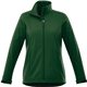 aerial view a forest green (640) womens maxson softshell jacket, image 1 of 4