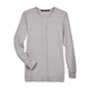aerial view a grey heather devon jones ladies perfect fit(tm) ribbon cardigan, image 1 of 7