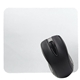 a white computer mouse pad - dye sublimated