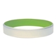 a neon green silver silicone bracelets
