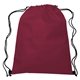 aerial view a maroon with contrasting black trim at bottom corners drawstring sportpack, image 1 of 3