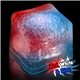 aerial view a red/white/blue imprinted lited ice cubes - red / white / blue, image 1 of 3