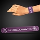 aerial view a purple 8 3/4 purple slap bracelets, image 1 of 2