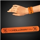 aerial view a orange 8 3/4 orange slap bracelets, image 1 of 2
