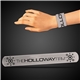 aerial view a silver 8 3/4 silver slap bracelets, image 1 of 2