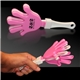 aerial view a pink/white/pink pink white hand clappers, image 1 of 3