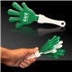 aerial view a green/white/green green white hand clappers, image 1 of 3