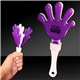 aerial view a purple/white/purple purple white hand clappers, image 1 of 3