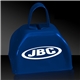 aerial view a blue 3 blue metal cowbell, image 1 of 2