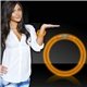 aerial view a orange superior 8 glow bracelets - orange, image 1 of 2