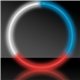 aerial view a red/white/blue superior 8 glow bracelets - red / white / blue, image 1 of 3