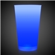 aerial view a blue neon led pint glass cup - blue, image 1 of 3