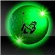 aerial view a green green night flyer golf ball, image 1 of 2