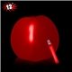 aerial view a red 12 inch inflatable beach balls with one 6 inch glow stick - red, image 1 of 3