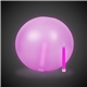 aerial view a pink 12 inch inflatable beach balls with one 6 inch glow stick - pink, image 1 of 2