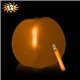 aerial view a orange 12 inch inflatable beach balls with one 6 inch glow stick - orange, image 1 of 3