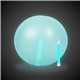 aerial view a aqua 12 inch inflatable beach balls with 1 - 6 inch aqua glow stick, image 1 of 2