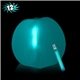 aerial view a aqua 12 inch inflatable beach balls with one 6 inch glow stick - aqua, image 1 of 3