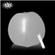 aerial view a white 12 inch inflatable beach balls with one 6 inch glow stick - white, image 1 of 3