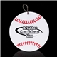 aerial view a baseball baseball plastic medallion badges, image 1 of 2