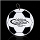 aerial view a soccer ball soccer ball plastic medallion badges, image 1 of 2
