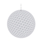 a golf ball 2 1/2 golf ball plastic medallion badges
