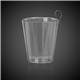 aerial view a clear clear shot glass medallion, image 1 of 2