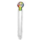 aerial view a white white mardi gras beads, image 1 of 2