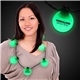 aerial view a green green led ball necklace, image 1 of 3
