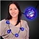 aerial view a blue blue led ball necklace, image 1 of 3