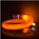 a orange plastic with white leds orange flashing coil tube bracelet