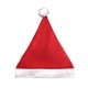 aerial view a red felt red and white santa hat, image 1 of 3