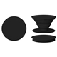 aerial view a black/black popsockets popgrip plastic phone stand, image 1 of 4