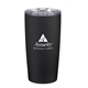 aerial view a matte black 20 oz everest velvet - touch tumbler, image 1 of 2