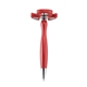 aerial view a red salinas fidget spinner plunger pen, image 1 of 5