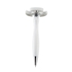 aerial view a white salinas fidget spinner plunger pen, image 1 of 5