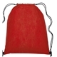 aerial view a red gateway - non - woven drawstring backpack, image 1 of 2