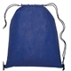 aerial view a royal blue gateway - non - woven drawstring backpack, image 1 of 2