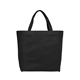 aerial view a black julian - non - woven shopping tote bag, image 1 of 2