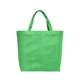 aerial view a kelly green julian - non - woven shopping tote bag, image 1 of 2