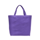 aerial view a purple julian - non - woven shopping tote bag, image 1 of 2