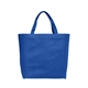 aerial view a royal blue julian - non - woven shopping tote bag, image 1 of 2