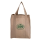 aerial view a tan north park - non - woven shopping tote bag, image 1 of 2