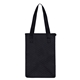 aerial view a black cross country - non - woven insulated lunch tote bag, image 1 of 3