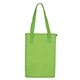 aerial view a green cross country - non - woven insulated lunch tote bag, image 1 of 3