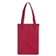 aerial view a red cross country - non - woven insulated lunch tote bag, image 1 of 2