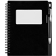 aerial view a black business card stone paper notebook, image 1 of 3