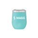 aerial view a matte mint cece 12 oz copper vacuum insulated stainless steel tumbler, image 1 of 5