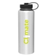 aerial view a stainless h2go venture 40 oz vacuum insulated stainless steel bottle - powder coated, image 1 of 6