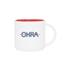 14 oz minolo mug - matte white - red